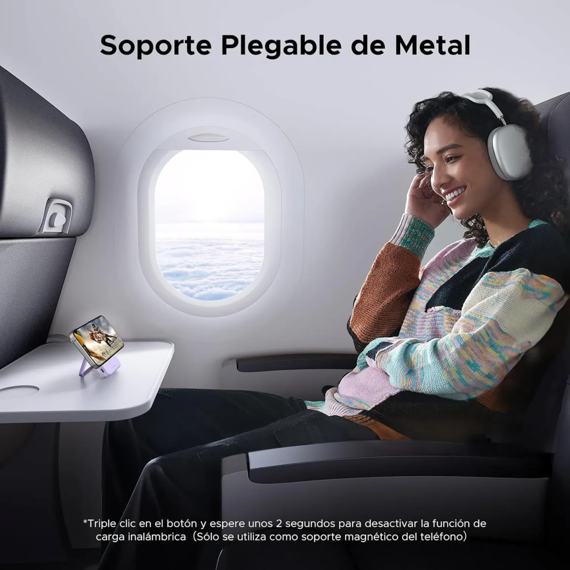 MINI POWER BANK INALAMBRICO ROSA MAGSAFE - Imagen 3