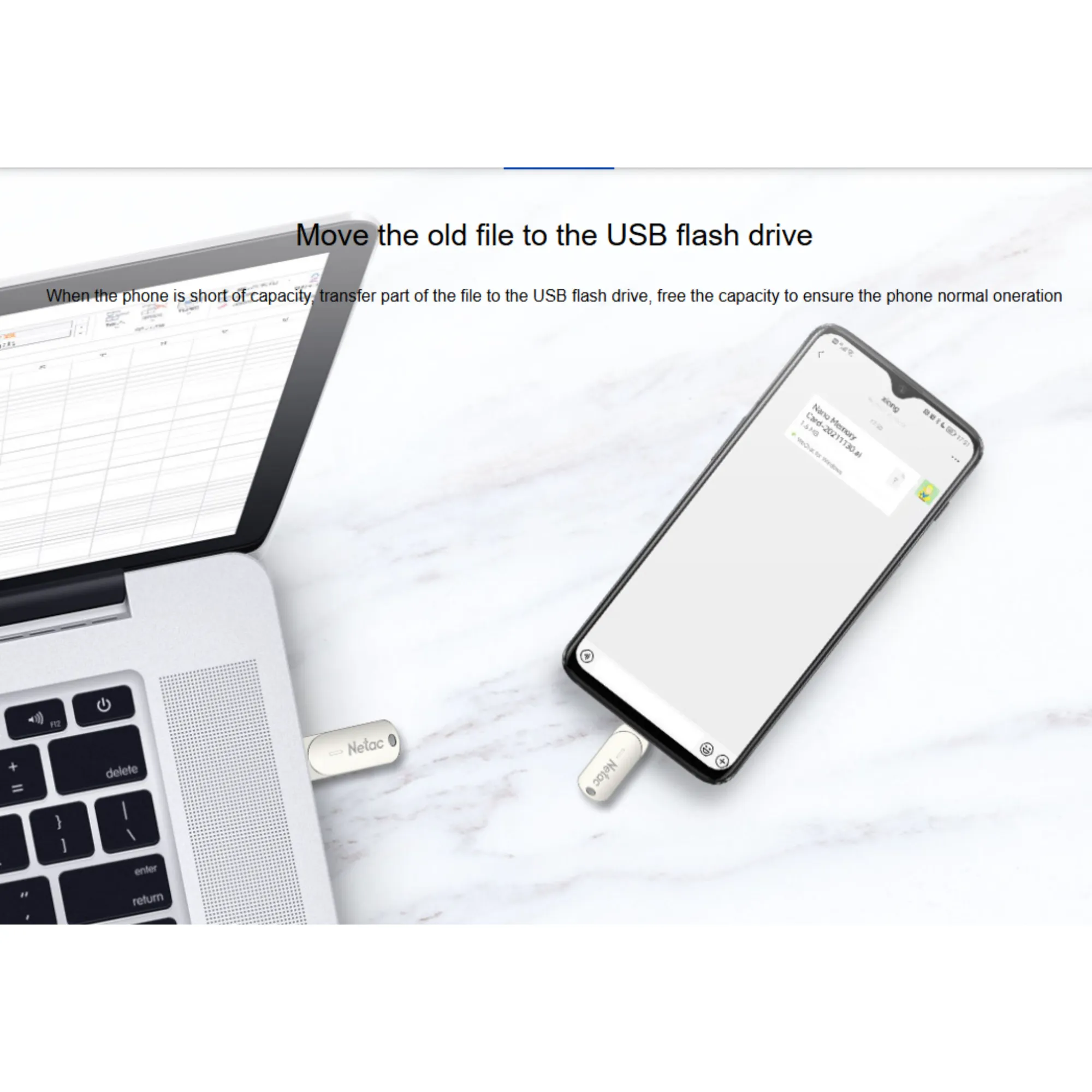 FLASH USB 64GB DUAL USB 3.2+TYPE C - Imagen 2